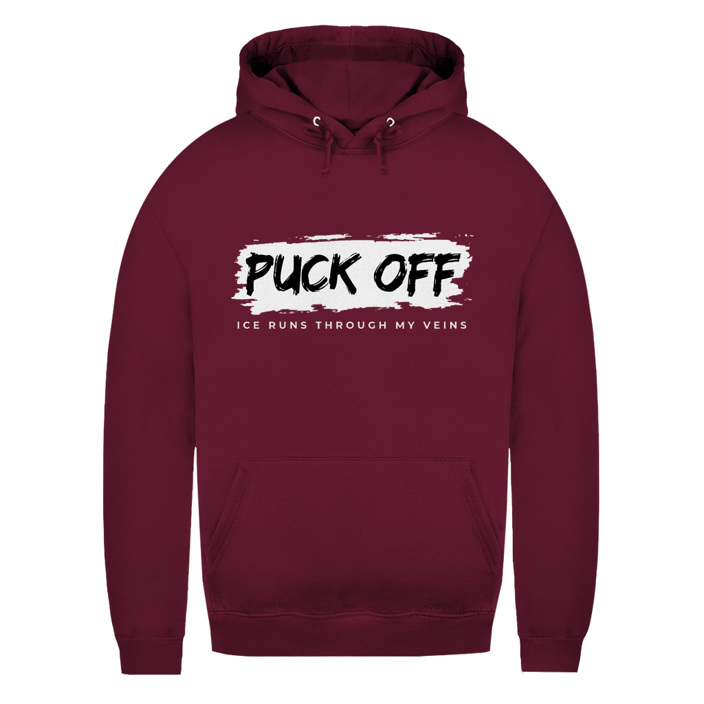 Damen Basic Hoodie "Puck Off"