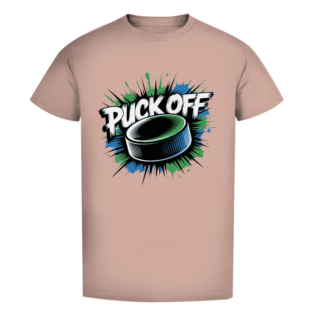 Herren Premium Bio T-Shirt "Puck OFF G/B"