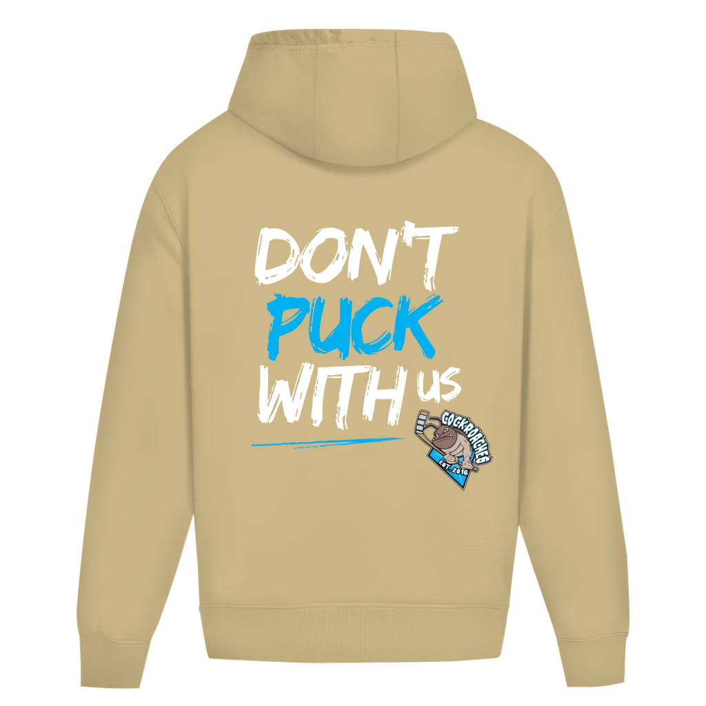 Oversize Hoodie Ohne Kordel "Don't puck with us"