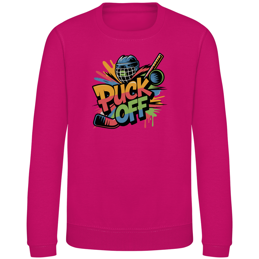 Kinder Sweatshirt "Puck Off"