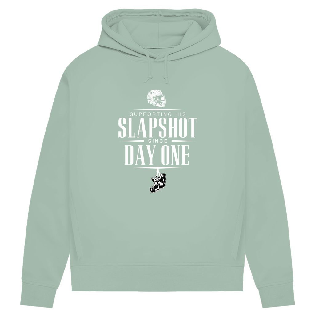 Damen Premium Bio Hoodie "Supporting his Slapshot"