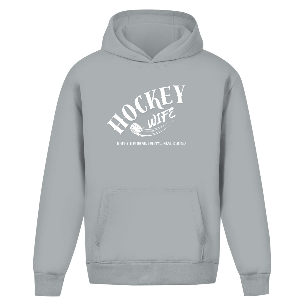 Oversize Hoodie Ohne Kordel "Hockey Wife"