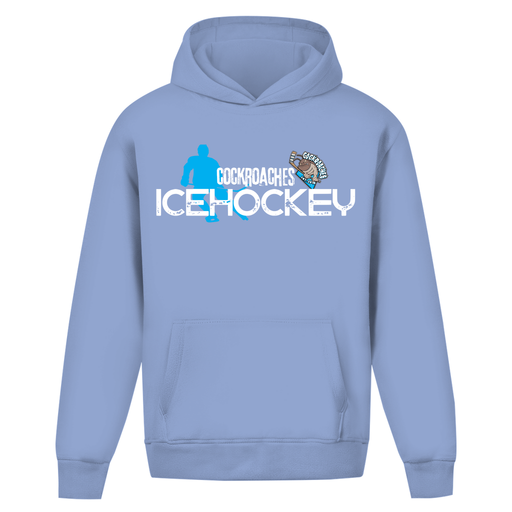 Oversize Hoodie Ohne Kordel "Cockroaches Icehockey"