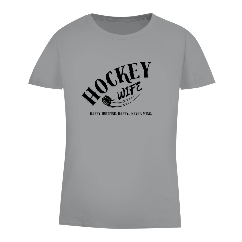 Damen Premium Bio T-Shirt "Hockey Wife"
