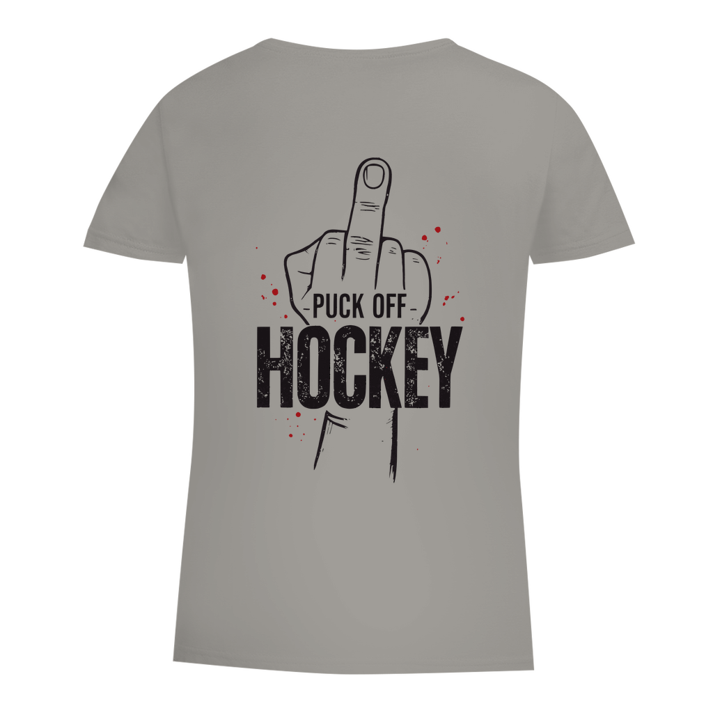 Damen Premium Bio T-Shirt "Puck Off!"