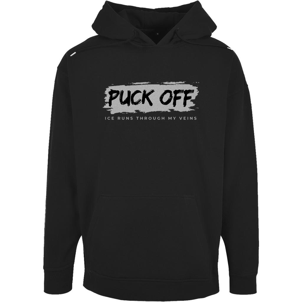 Oversize Hoodie Herren "Puck Off"