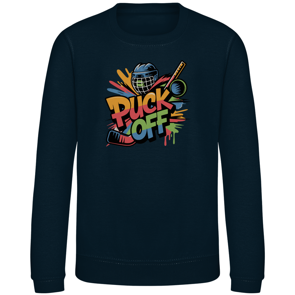 Kinder Sweatshirt "Puck Off"