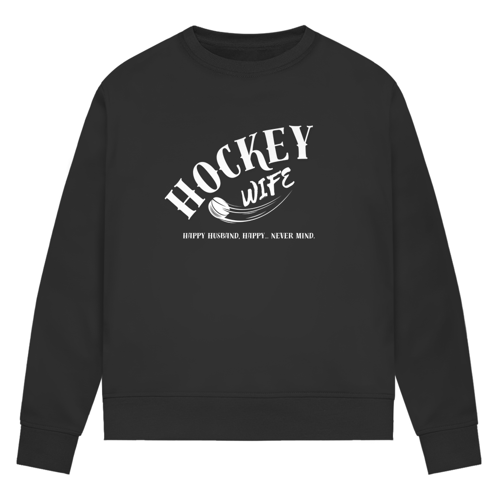 Damen Premium Bio Sweatshirt "Hockey Wife"