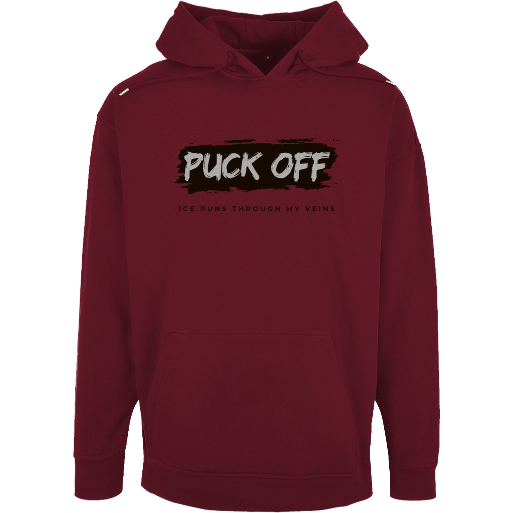 Oversize Hoodie Herren "Puck Off"