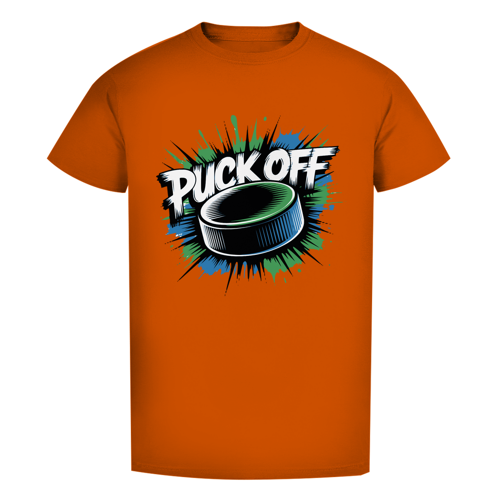 Herren Premium Bio T-Shirt "Puck OFF G/B"