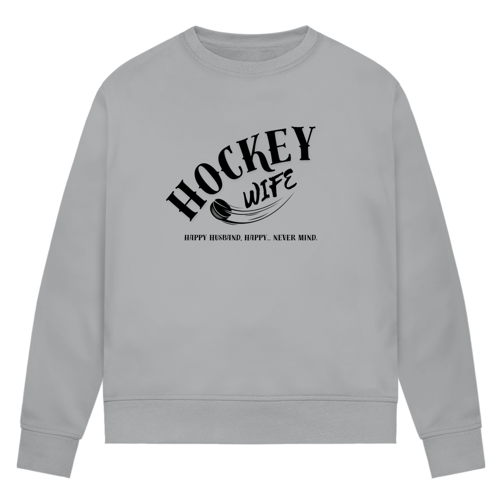 Damen Premium Bio Sweatshirt "Hockey Wife"