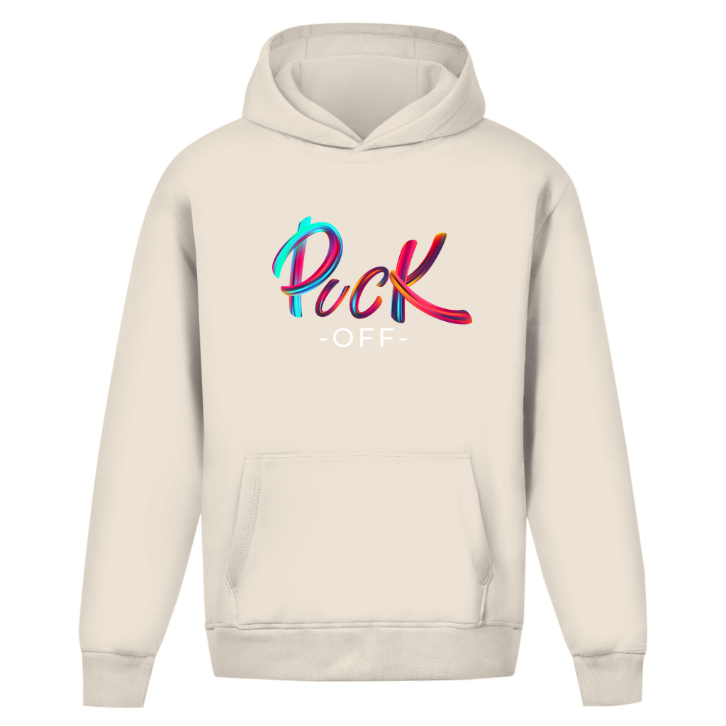 Oversize Hoodie Ohne Kordel "Puck -OFF-"