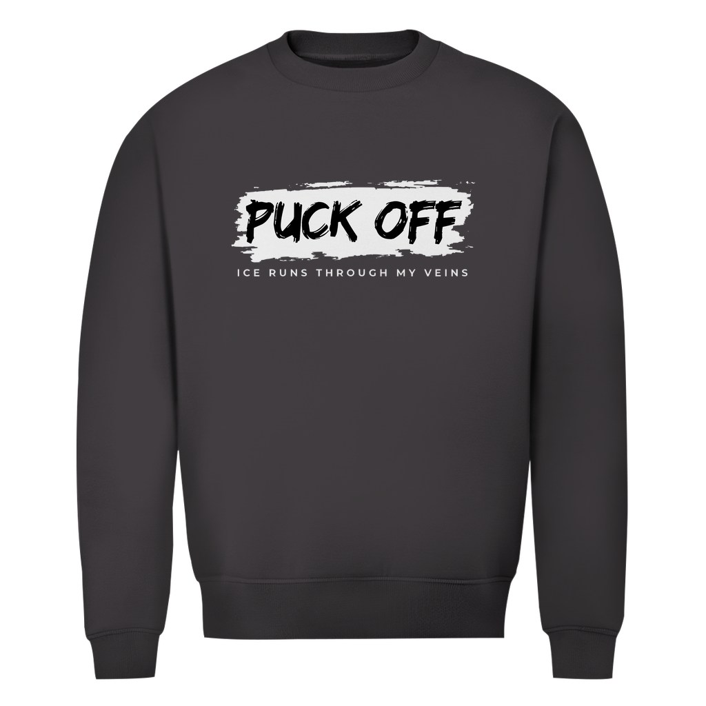 Herren Premium Bio Sweatshirt "Puck Off"