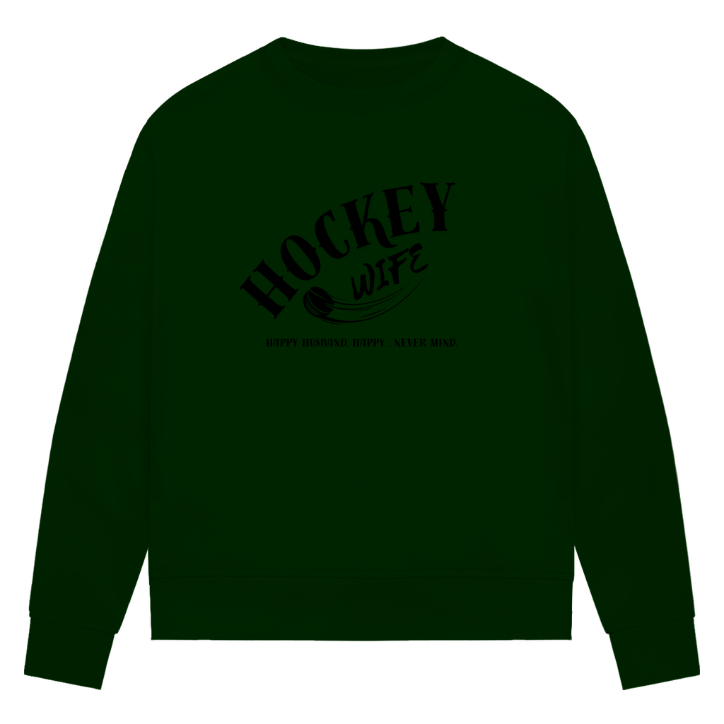 Damen Premium Bio Sweatshirt "Hockey Wife"