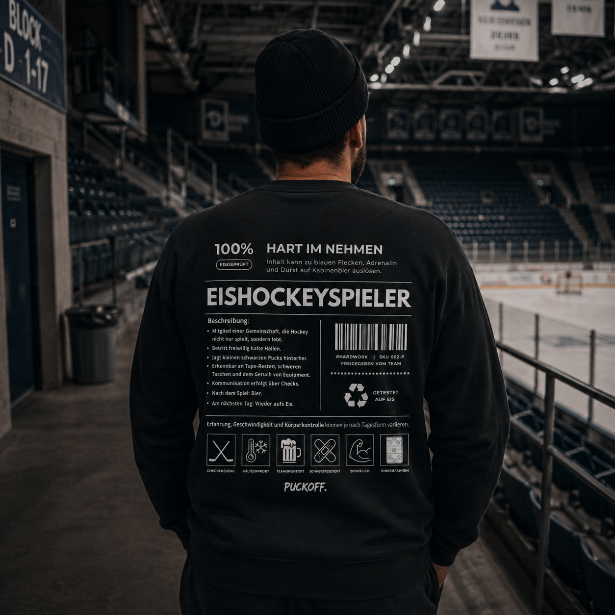 Eishockeyspieler Sweatshirt