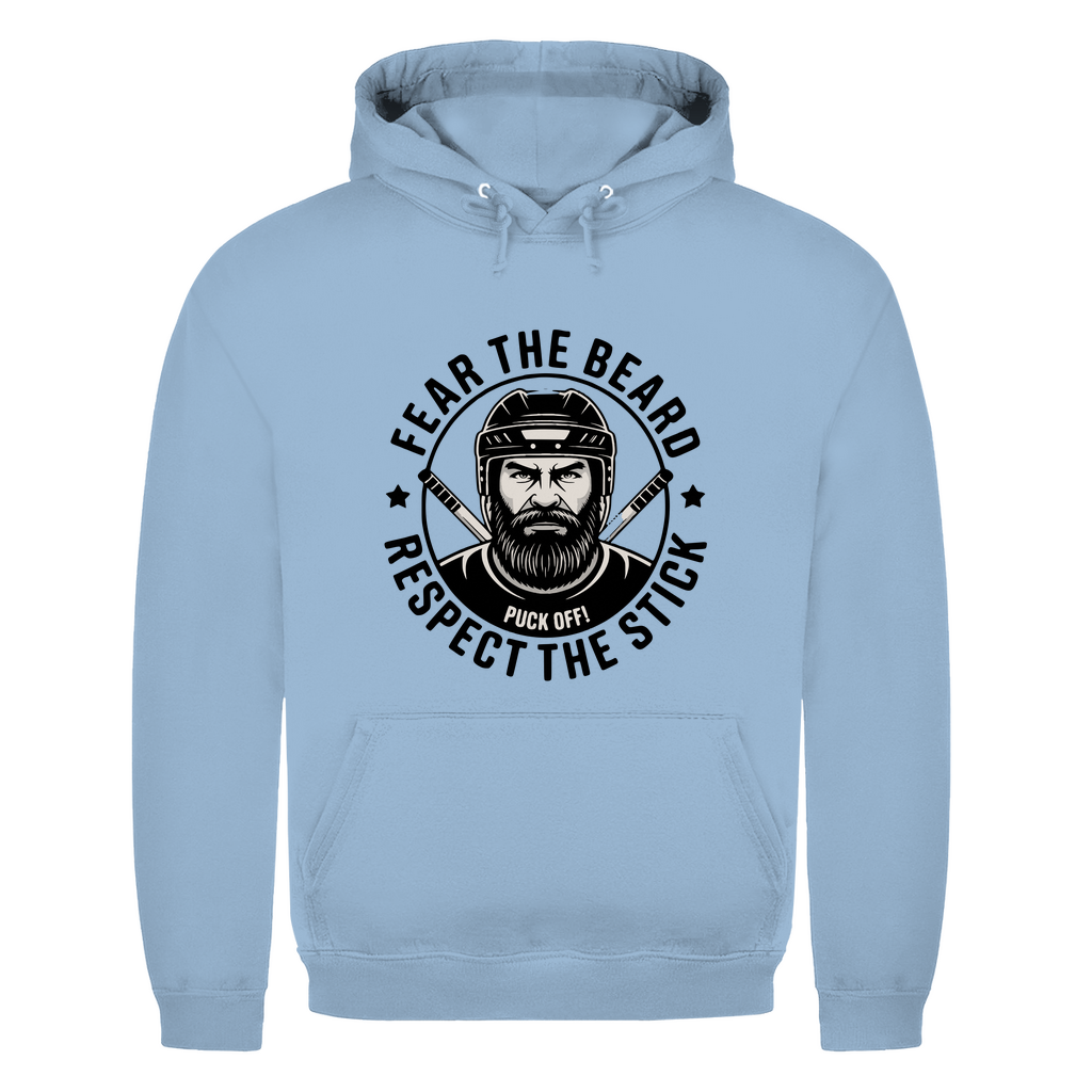 Herren Classic Hoodie "Fear The Beard Puck Off"