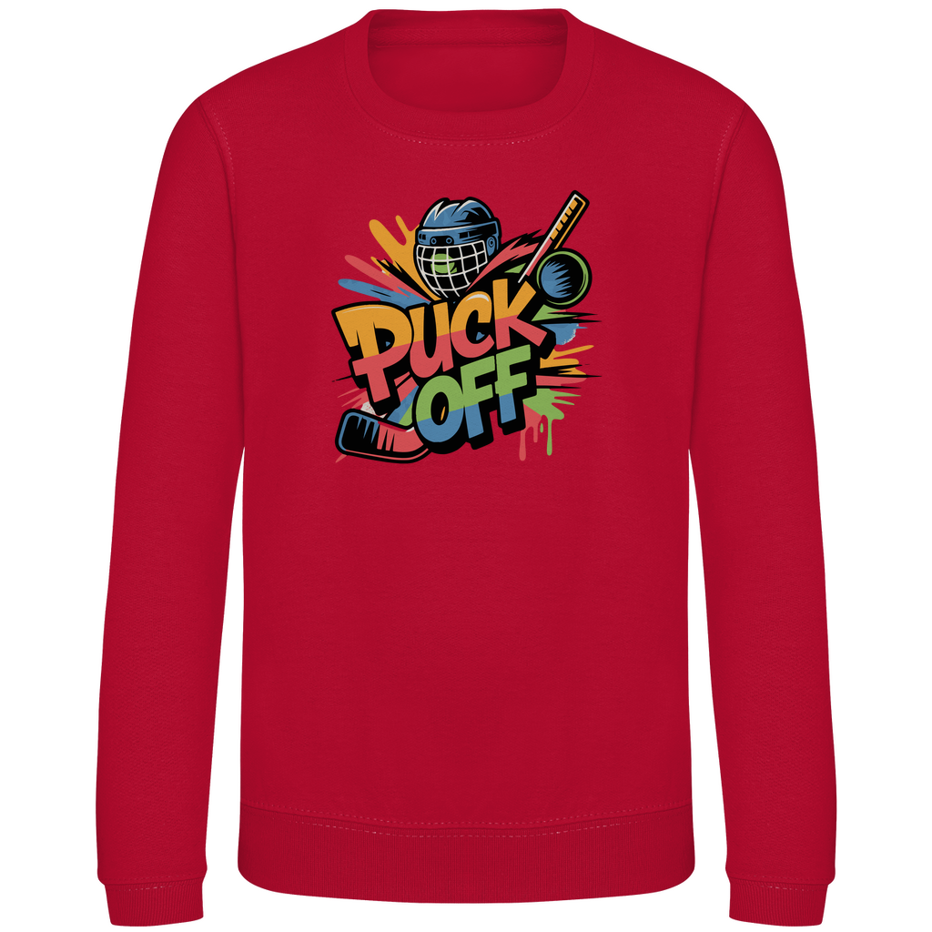 Kinder Sweatshirt "Puck Off"