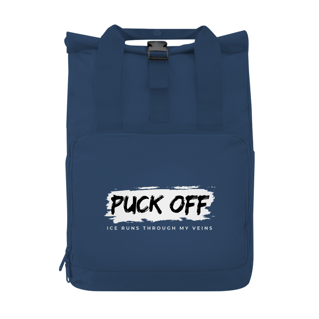 Rucksack mit Seitentasche "Puck Off"