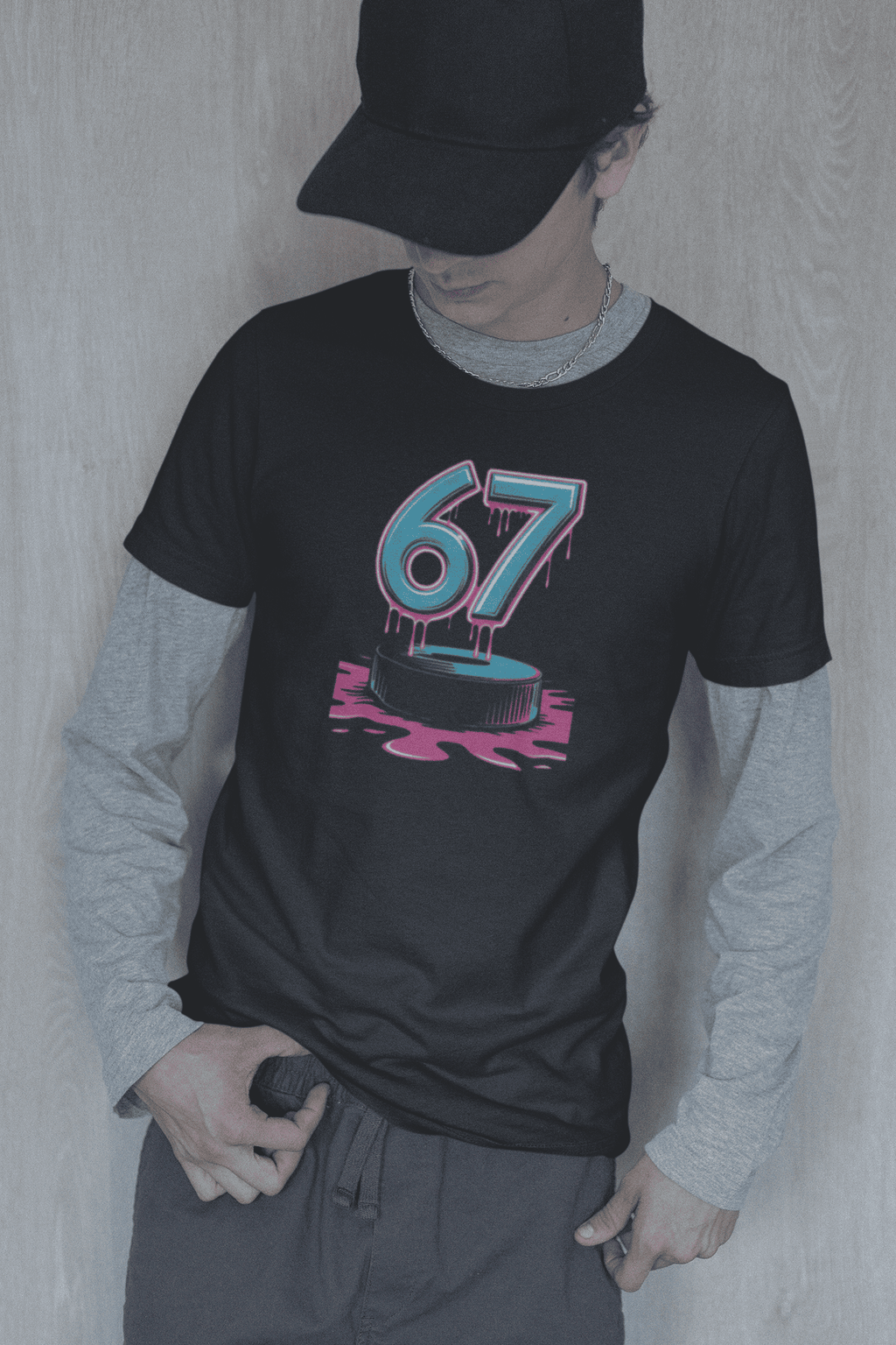 Kinder T-Shirt Hockey 67 Puck – Nachwuchs Spieler Shirt