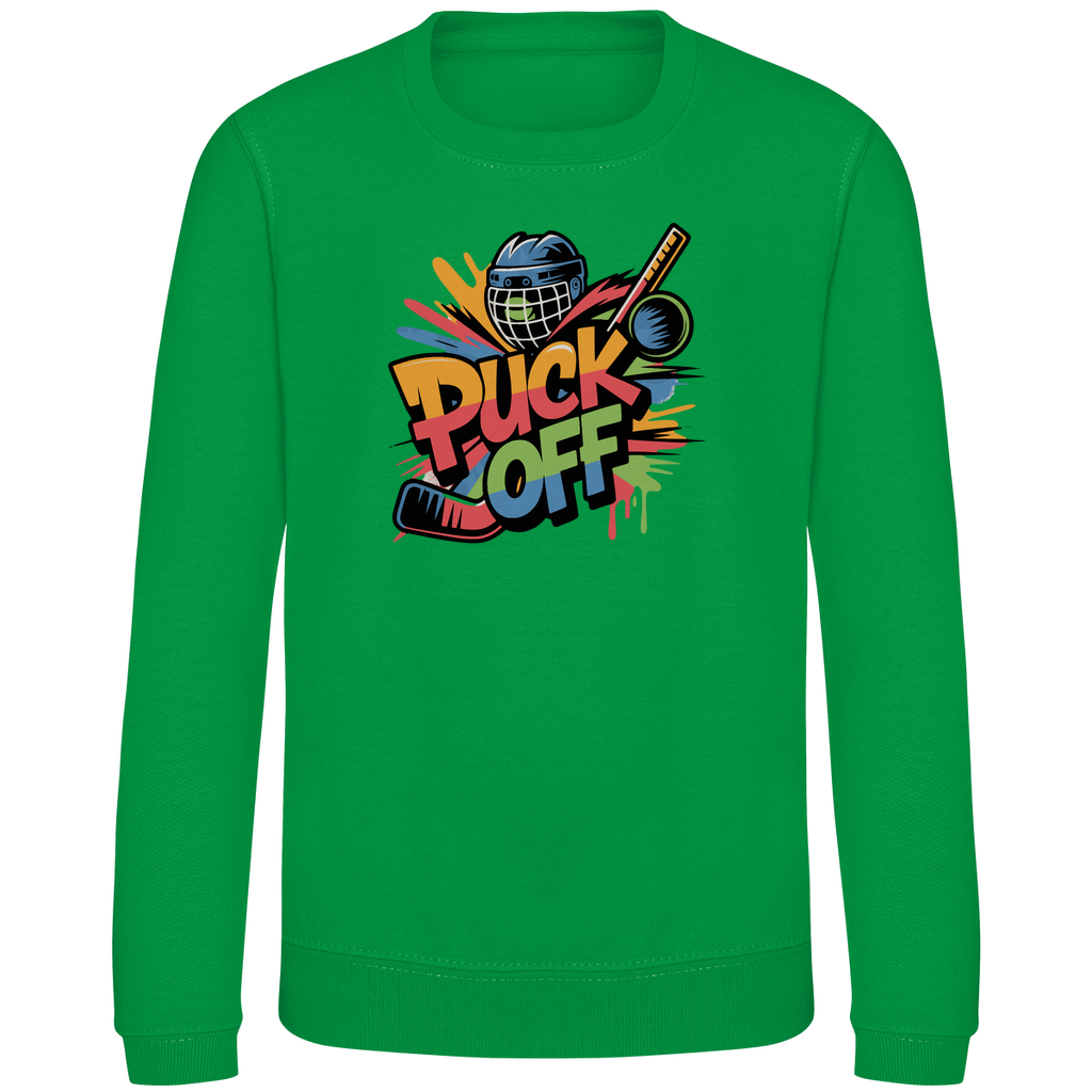 Kinder Sweatshirt "Puck Off"