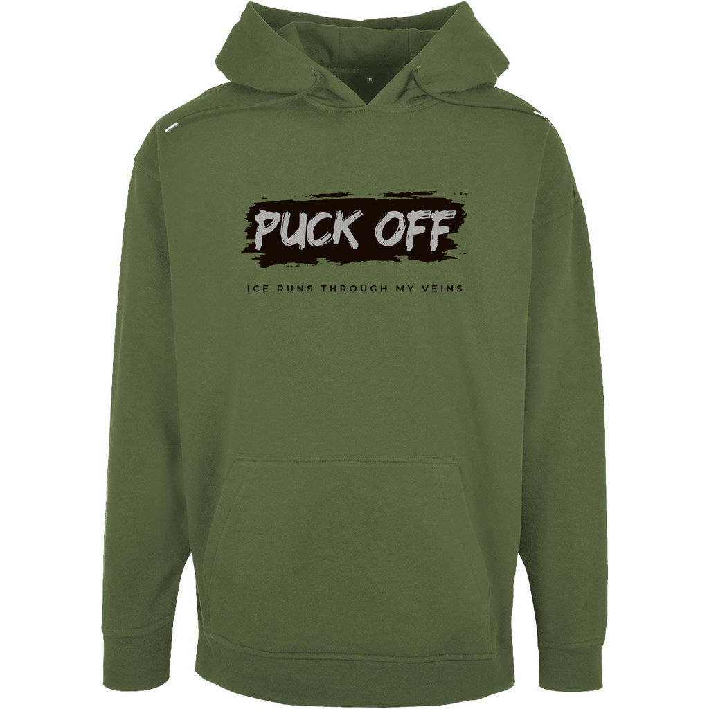 Oversize Hoodie Herren "Puck Off"