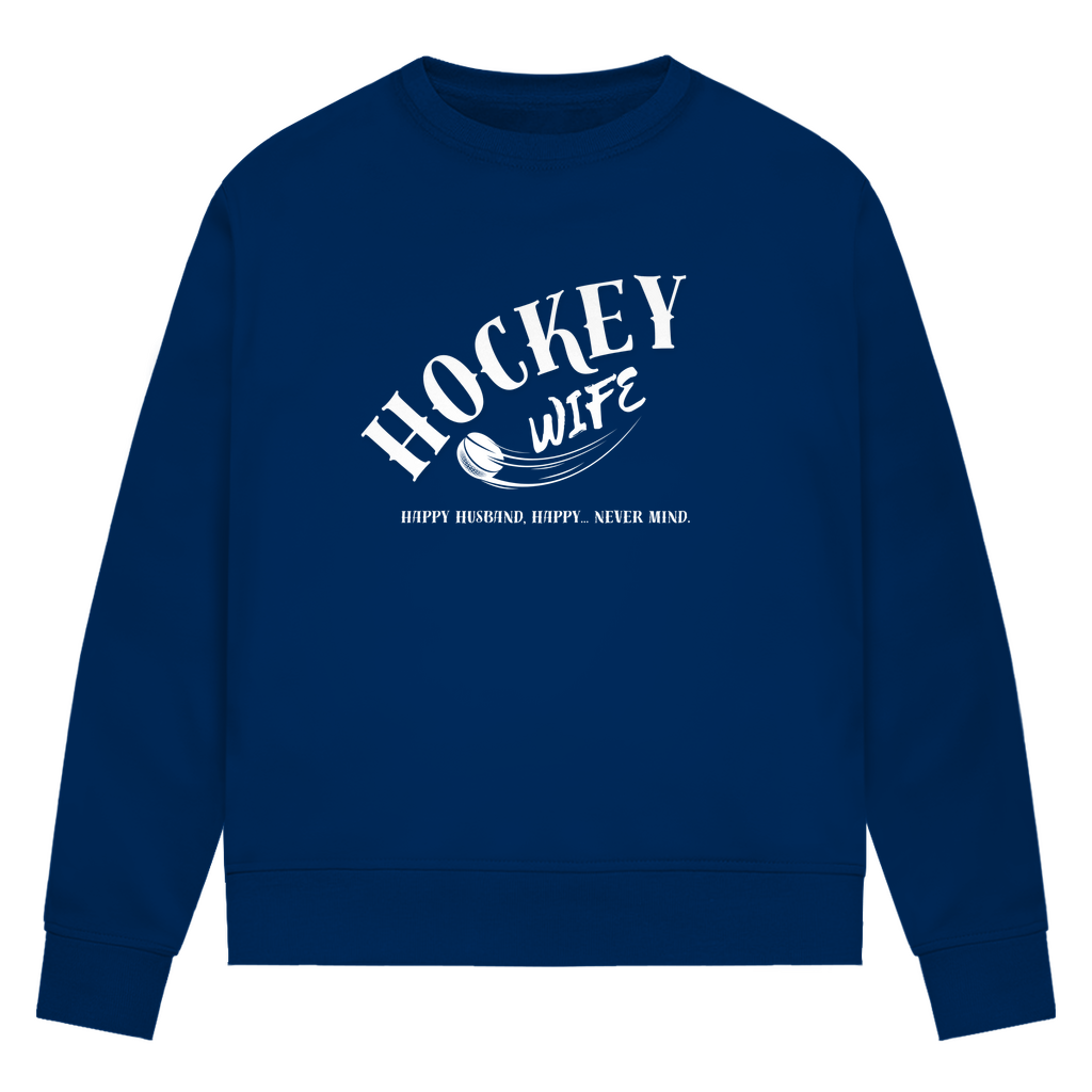 Damen Premium Bio Sweatshirt "Hockey Wife"