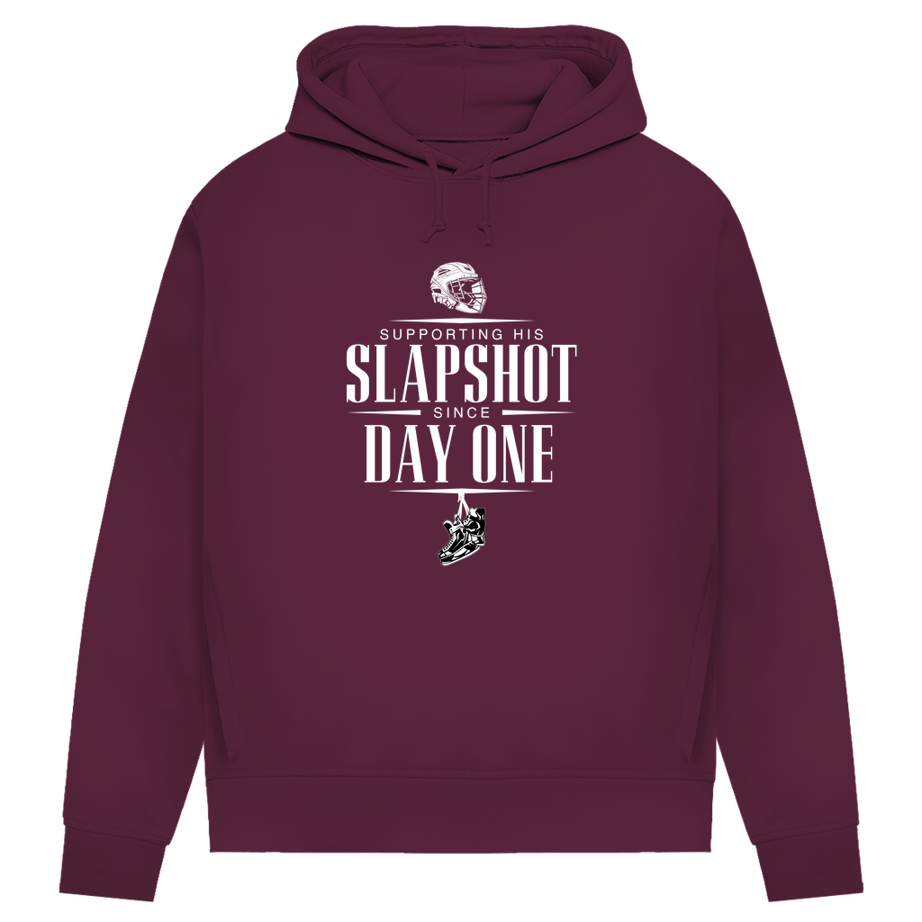 Damen Premium Bio Hoodie "Supporting his Slapshot"