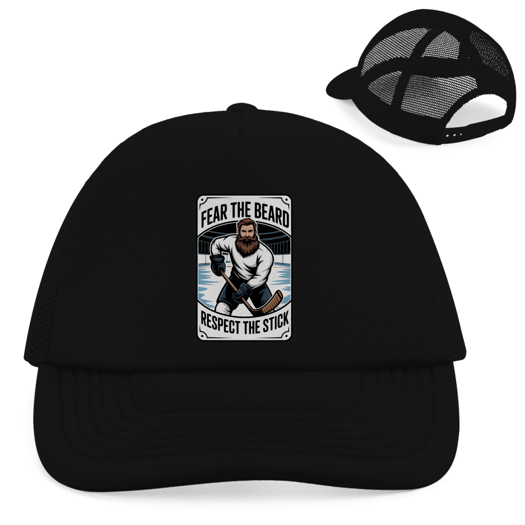 Retro Trucker Cap "Fear The Beard"