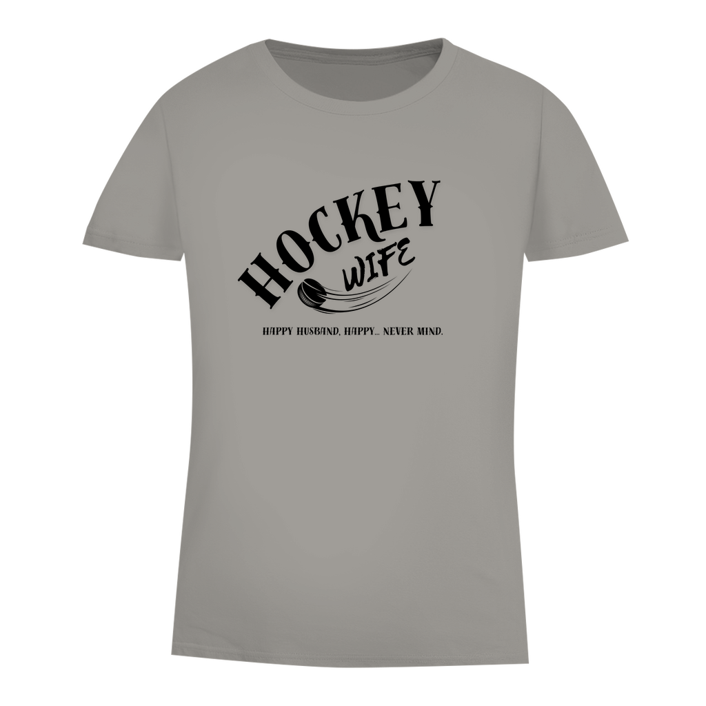Damen Premium Bio T-Shirt "Hockey Wife"