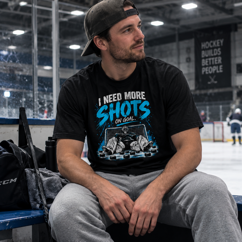 I need more shots. Goalie Shirt