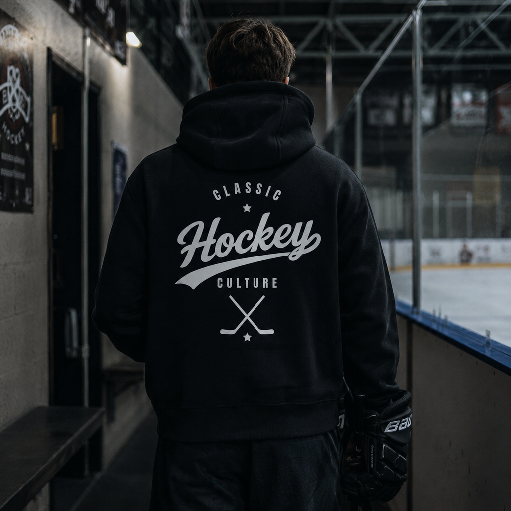Classic Hockey Culture. Premium Hoodie