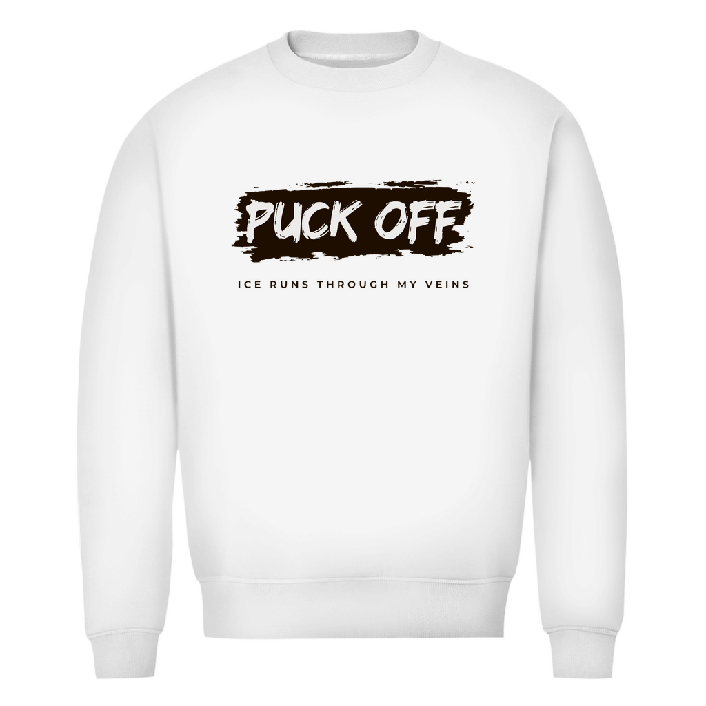 Herren Premium Bio Sweatshirt "Puck Off"
