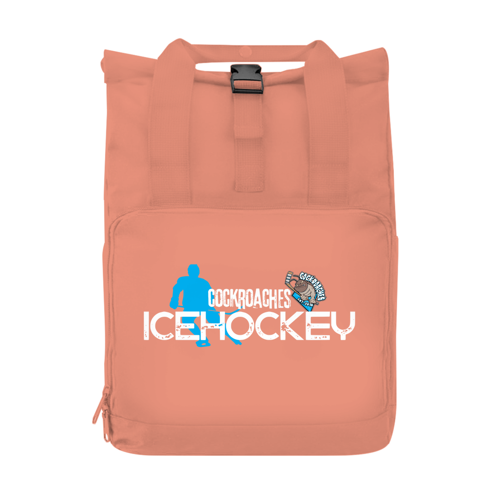 Rucksack mit Seitentasche "Cockroaches Icehockey"