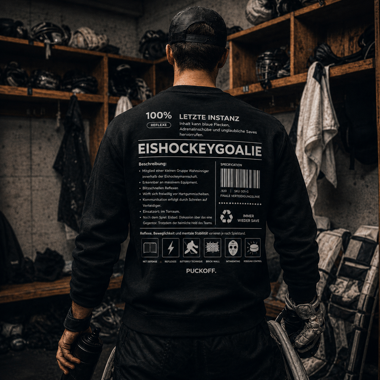 Eishockey Goalie Sweatshirt Herren