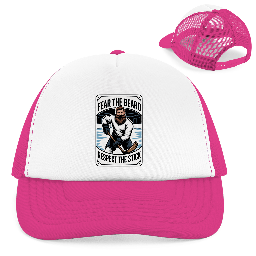 Retro Trucker Cap "Fear The Beard"