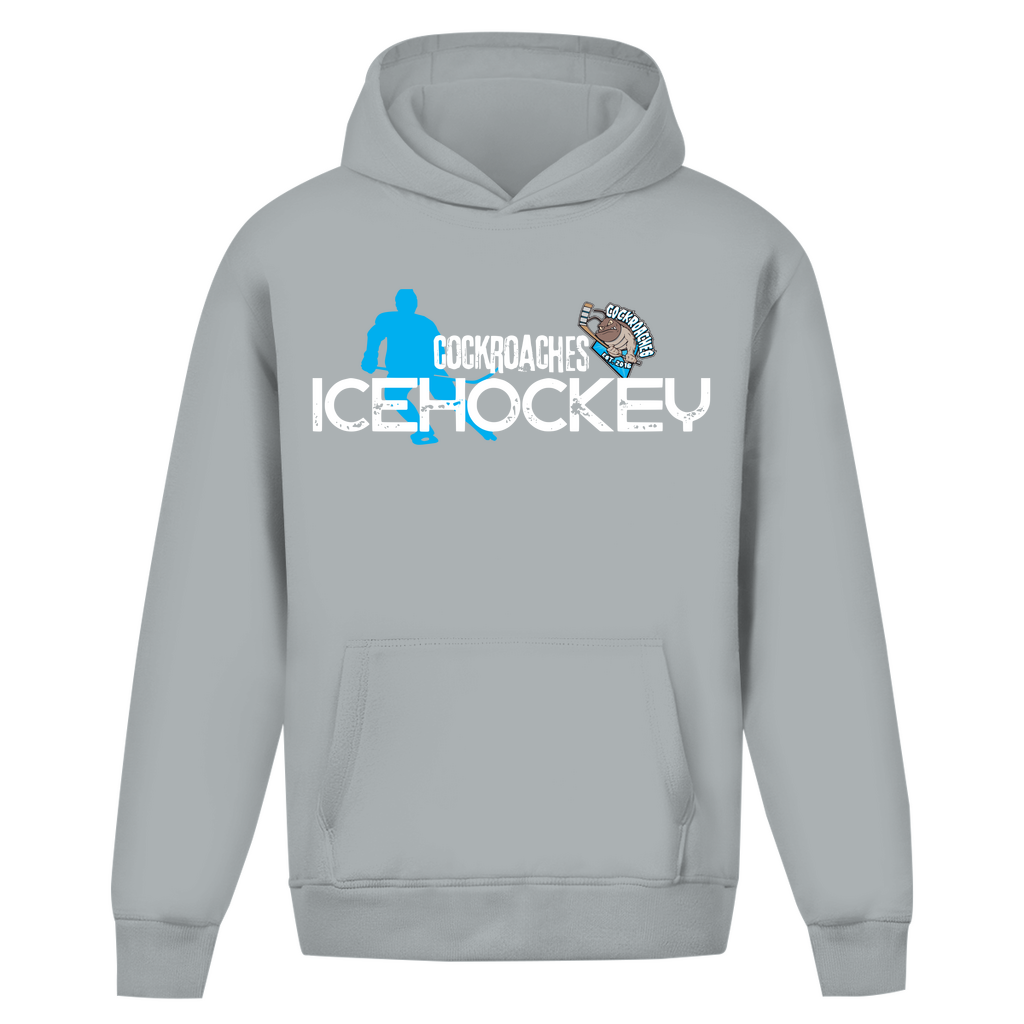 Oversize Hoodie Ohne Kordel "Cockroaches Icehockey"