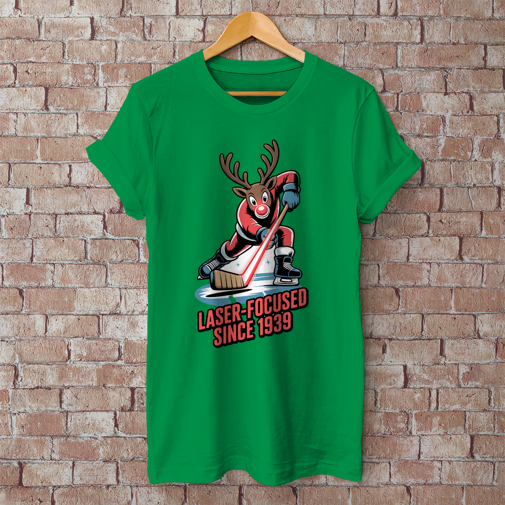 Herren T-Shirt Basic "Laser-Rudolph"