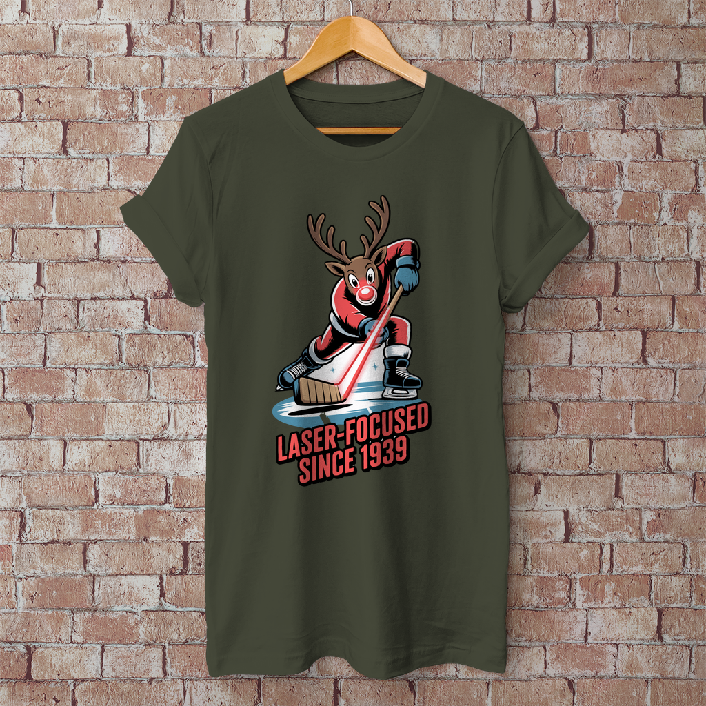 Herren T-Shirt Basic "Laser-Rudolph"