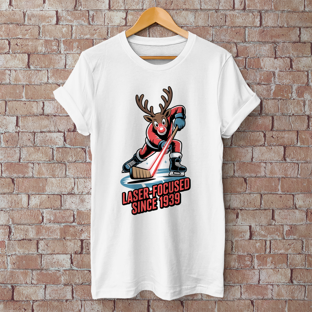Herren T-Shirt Basic "Laser-Rudolph"