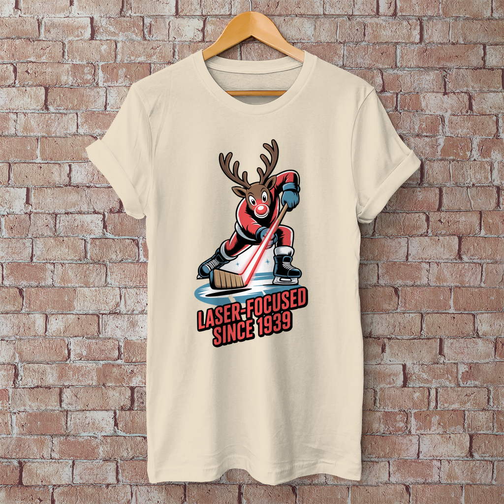 Herren T-Shirt Basic "Laser-Rudolph"