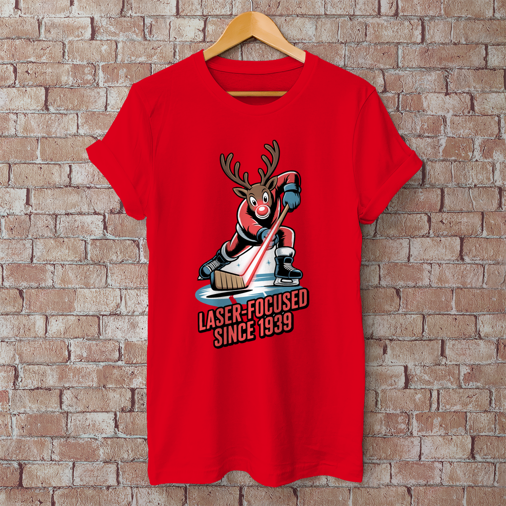 Herren T-Shirt Basic "Laser-Rudolph"