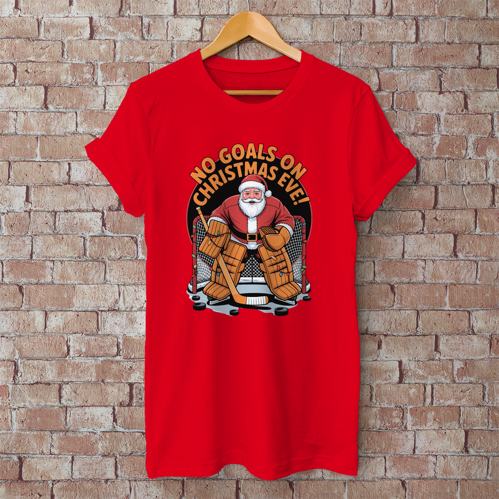 Herren T-Shirt Basic "No Goals on Christmas Eve"