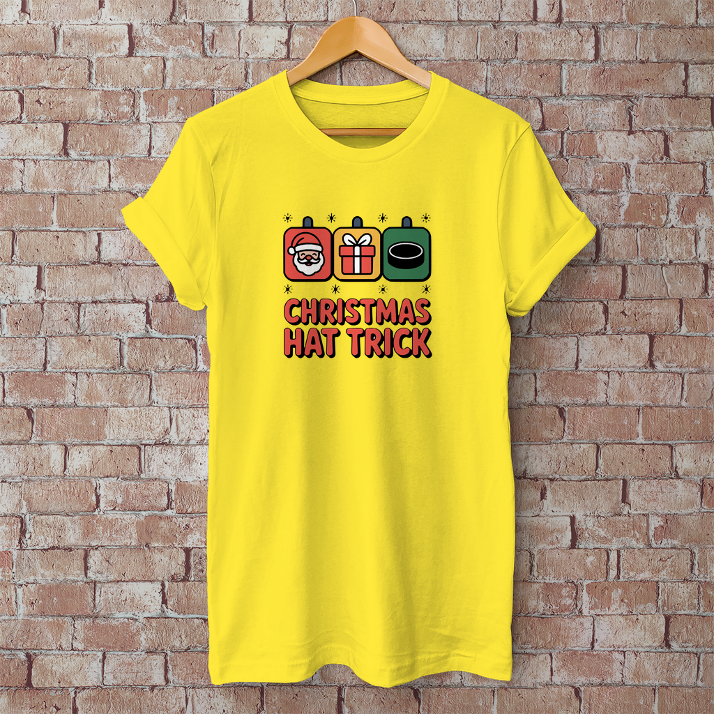 Herren T-Shirt Basic "Christmas Hat Trick"