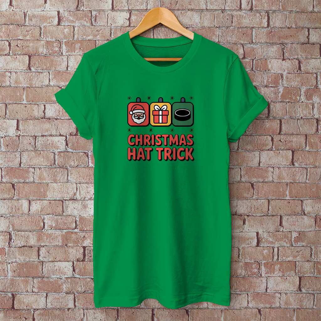 Herren T-Shirt Basic "Christmas Hat Trick"