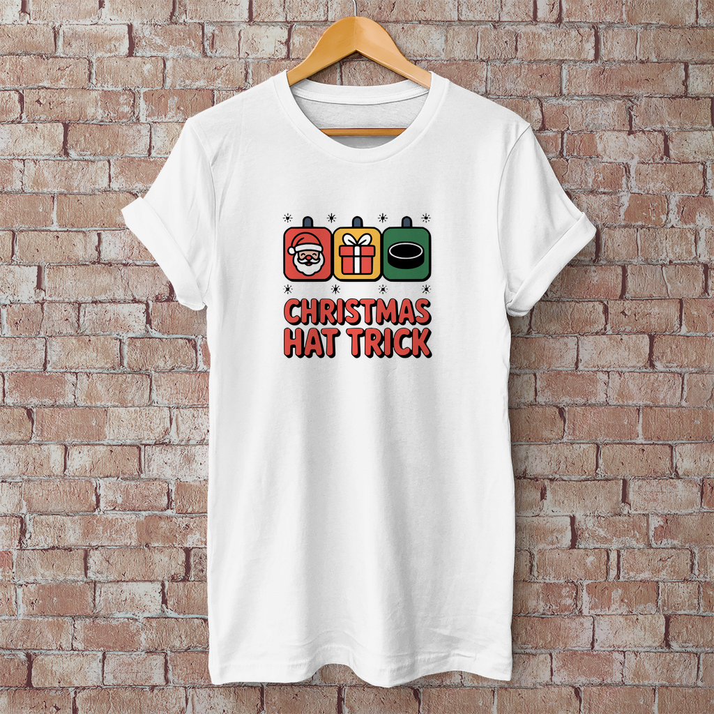 Herren T-Shirt Basic "Christmas Hat Trick"