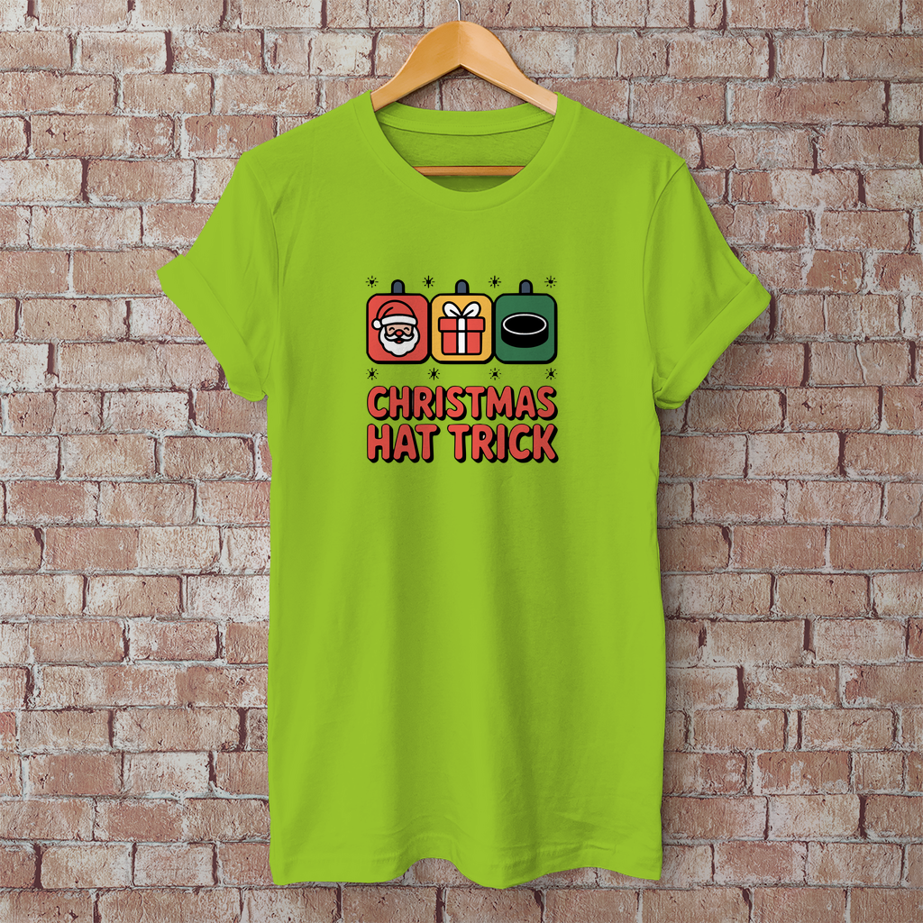 Herren T-Shirt Basic "Christmas Hat Trick"