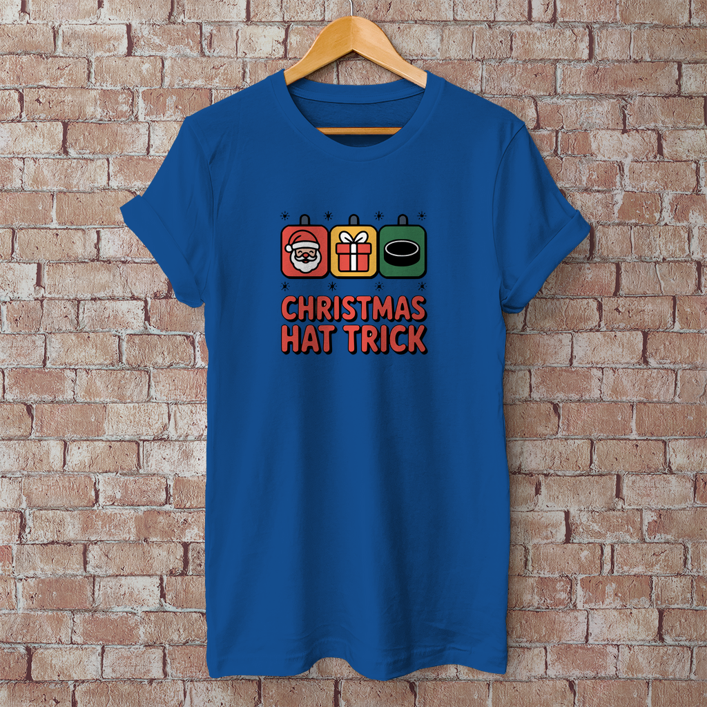 Herren T-Shirt Basic "Christmas Hat Trick"