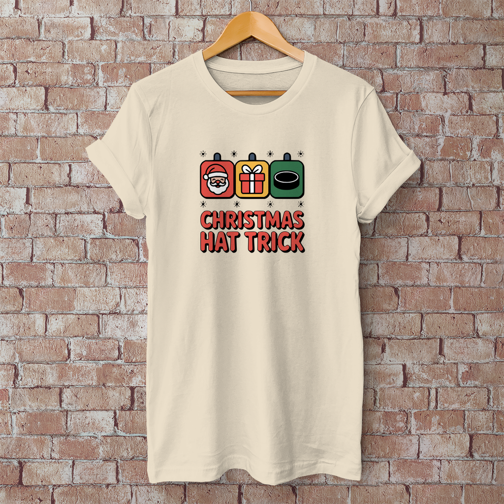 Herren T-Shirt Basic "Christmas Hat Trick"