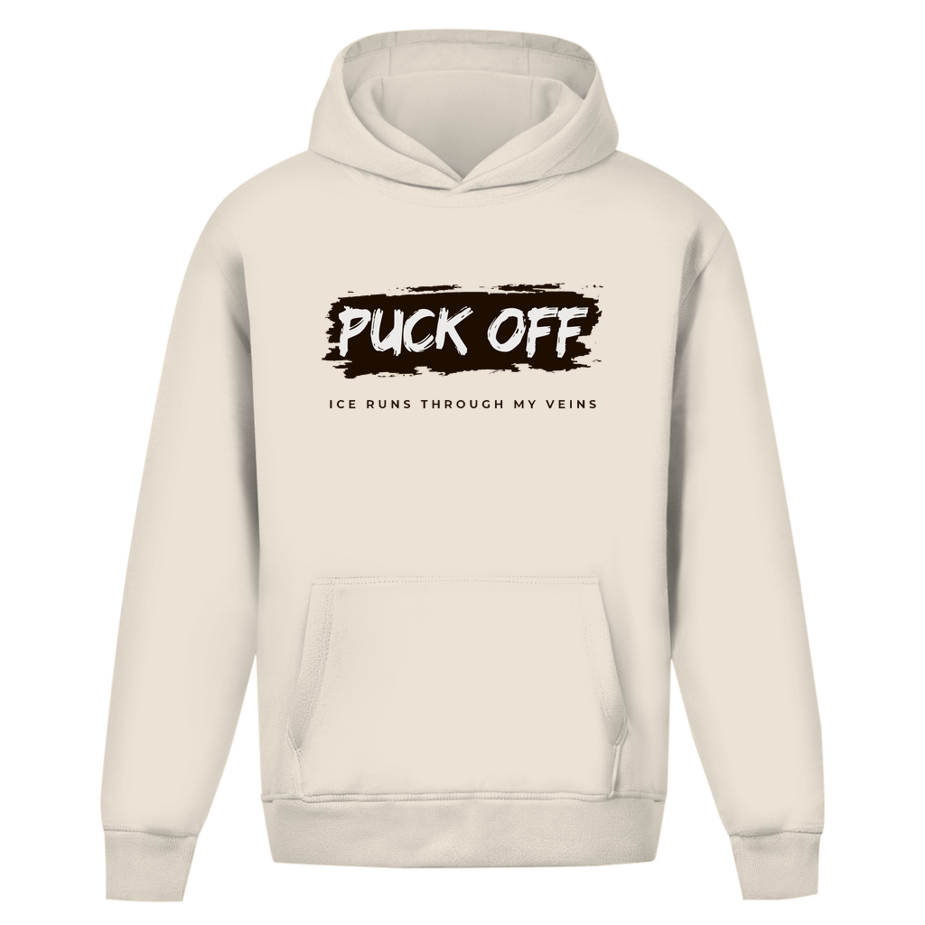 Oversize Hoodie "Puck Off" ohne Kordel