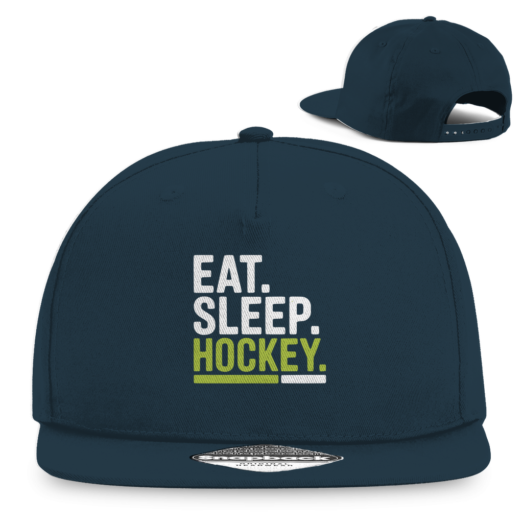 Snapback Rapper Cap "Eat.Sleep.Hockey."